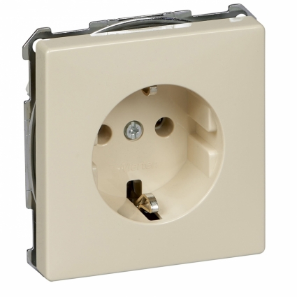 Розетка Schneider Electric Merten Antique/Artec с/з без шторок MTN2301-4044 цвет бежевый