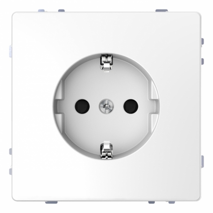 Розетка Schneider Electric Merten D-Life 16A с/з и шторками MTN2300-6035 цвет белый