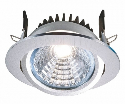 Встраиваемый светильник Deko-Light COB 95 565072 цвет серебро, мощность 10 Вт