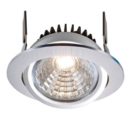 Встраиваемый светильник Deko-Light COB-95-24V-4000K-round 565309 цвет серебро, мощность 12 Вт