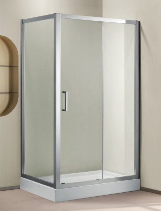 Душевой уголок Cezares Porta AH11 110/100 P Cr прямоугольный, двери раздвижные