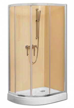 Душевой уголок Kolpa San TKP 120x90 L прямоугольный-асимметричный, двери раздвижные, стекло прозрачное