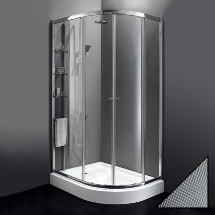 Душевой уголок Cezares Anima RH2 120/100 P Cr L прямоугольный-асимметричный, двери раздвижные