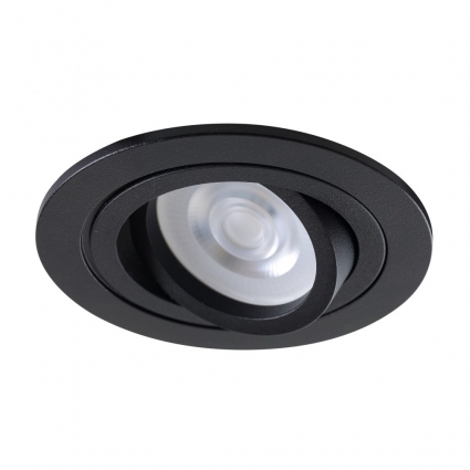 Встраиваемый светильник Crystal Lux CLT 001С1 BL цвет черный, мощность 50 Вт