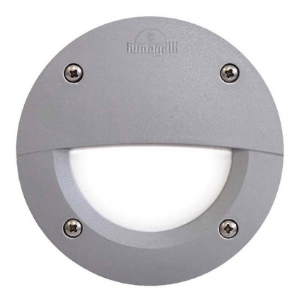 Уличный светодиодный светильник Fumagalli Leti 100 Round-EL 2C3.000.000.LYG1L цвет серый, мощность 5 Вт