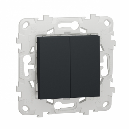 Выключатель двухклавишный Schneider Electric Unica New NU521154