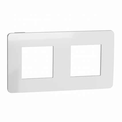 Рамка 2-постовая Schneider Electric Unica New NU280456 цвет хром