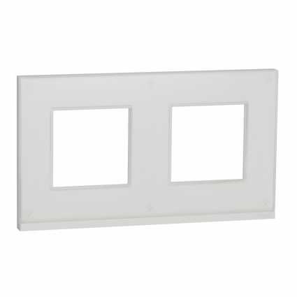 Рамка 2-постовая Schneider Electric Unica New NU600485 цвет белый