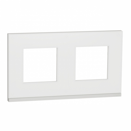 Рамка 2-постовая Schneider Electric Unica New NU600489 цвет белый