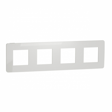 Рамка 4-постовая Schneider Electric Unica New NU280818 цвет белый