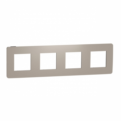 Рамка 4-постовая Schneider Electric Unica New NU280828 цвет песочный