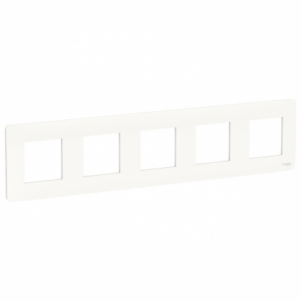 Рамка 5-постовая Schneider Electric Unica New NU201018 цвет белый