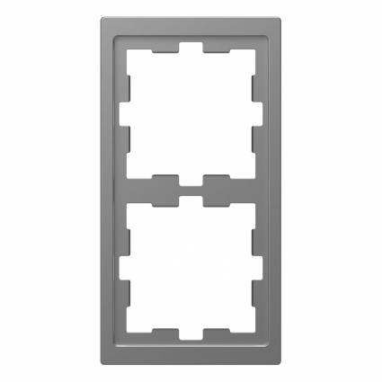 Рамка 2-постовая Schneider Electric Merten D-Life MTN4020-6536 цвет серый