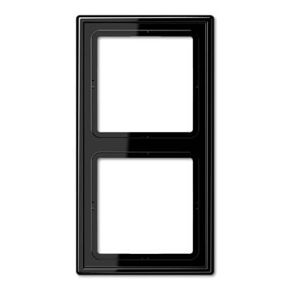 Рамка 2-постовая Jung LS 990 черная LS982SW цвет черный