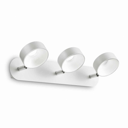 Светодиодный спот Ideal Lux Oby PL3 цвет белый, мощность 18 Вт