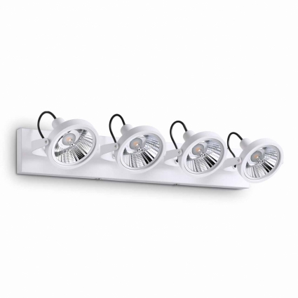 Спот Ideal Lux Glim PL4 Bianco цвет белый, мощность 200 Вт