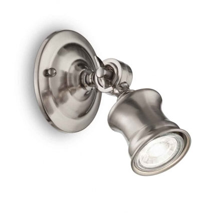Спот Ideal Lux Barber AP1 Nickel цвет матовый никель, мощность 28 Вт