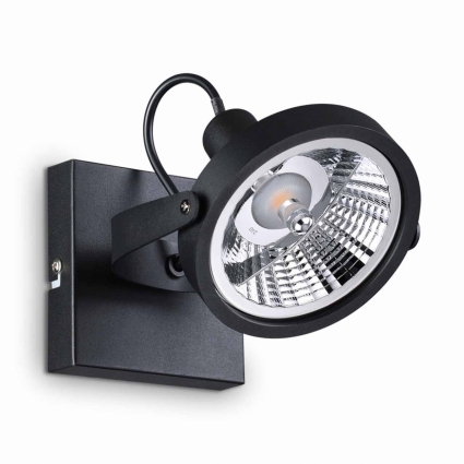 Спот Ideal Lux Glim PL1 Nero цвет черный, мощность 50 Вт