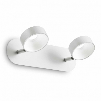Светодиодный спот Ideal Lux Oby AP2 цвет белый, мощность 12 Вт