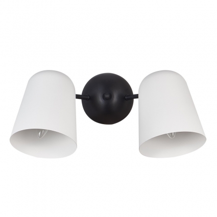 Бра Crystal Lux ENRIQUE AP2 BLACK/WHITE цвет белый, мощность 120 Вт