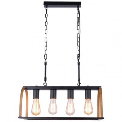 Подвесная люстра Lussole Loft Cornville LSP-8575 цвет черный, мощность 160 Вт