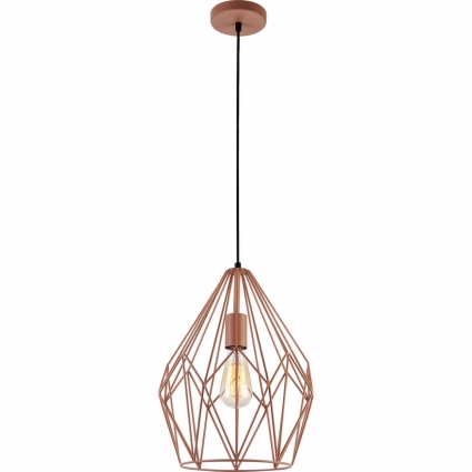 Подвесной светильник Toplight Jade TL1173H-01PK цвет медь, мощность 40 Вт