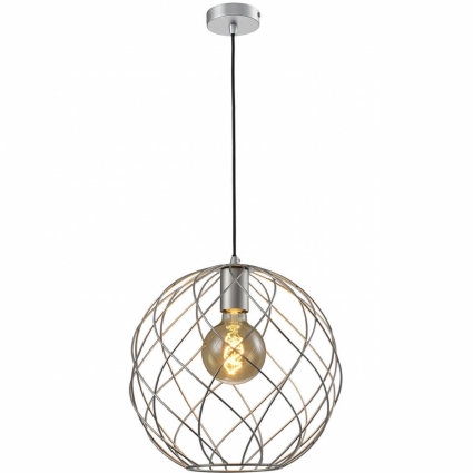 Подвесной светильник Toplight Janis TL1190H-01SL цвет серебро, мощность 60 Вт