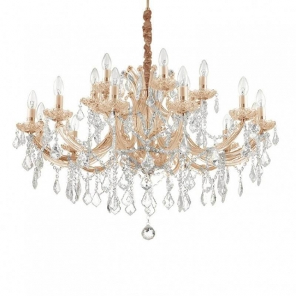 Подвесная люстра Ideal Lux Napoleon SP18 Oro цвет золотой, мощность 720 Вт