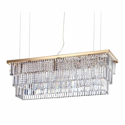 Подвесная люстра Ideal Lux Martinez SP8 Oro цвет золотой, мощность 320 Вт
