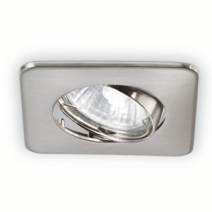 Встраиваемый светильник Ideal Lux Lounge Nickel цвет матовый никель, мощность 50 Вт