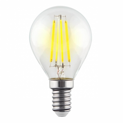 Лампа светодиодная филаментная Voltega E14 9W 2800К прозрачная VG10-G1E14warm9W-F 7098 цвет прозрачный