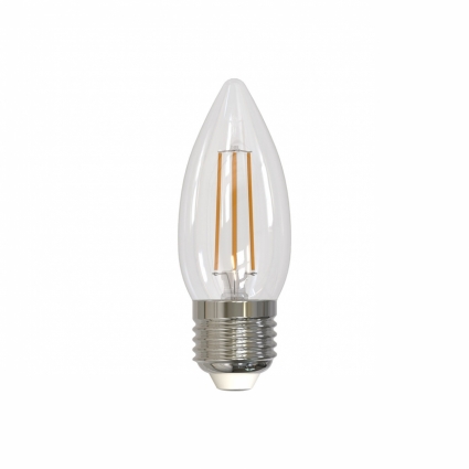 Лампа светодиодная филаментная (UL-00005167) Uniel E27 11W 4000K прозрачная LED-C35-11W/4000K/E27/CL PLS02WH цвет прозрачный