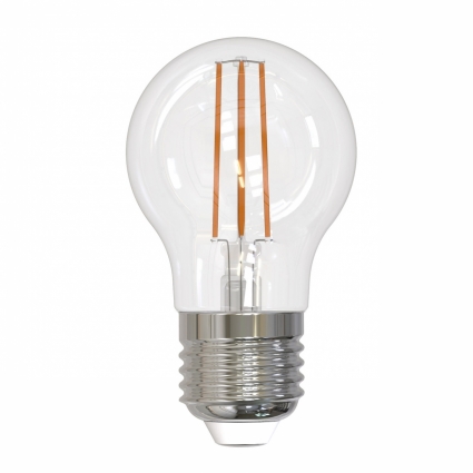 Лампа светодиодная филаментная (UL-00005178) Uniel E27 11W 3000K прозрачная LED-G45-11W/3000K/E27/CL PLS02WH цвет прозрачный