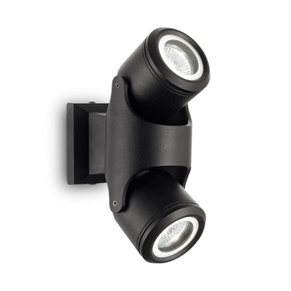 Уличный настенный светильник Ideal Lux Xeno AP2 Nero цвет черный, мощность 56 Вт
