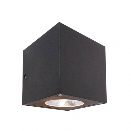 Уличный настенный светильник Deko-Light Cubodo II Double DG 731015 цвет тёмно-серый, мощность 14 Вт