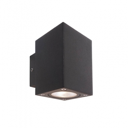 Уличный настенный светильник Deko-Light Cubodo II Double DG Mini 731030 цвет тёмно-серый, мощность 9 Вт