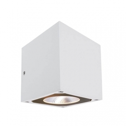 Уличный настенный светильник Deko-Light Cubodo II Double W 731020 цвет белый, мощность 14 Вт