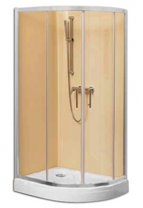 Душевой уголок Kolpa San TKP 120x90 D прямоугольный-асимметричный, двери раздвижные, стекло прозрачное