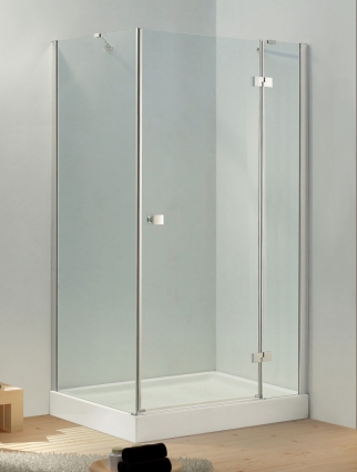 Душевой уголок Cezares Crystal AH1 90/80 C Cr R прямоугольный, двери распашные