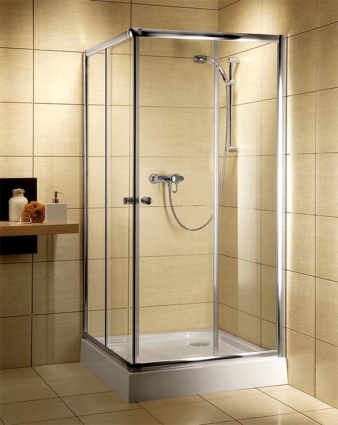 Душевой уголок Radaway Classic C 90 прозрачное стекло квадратный, двери раздвижные