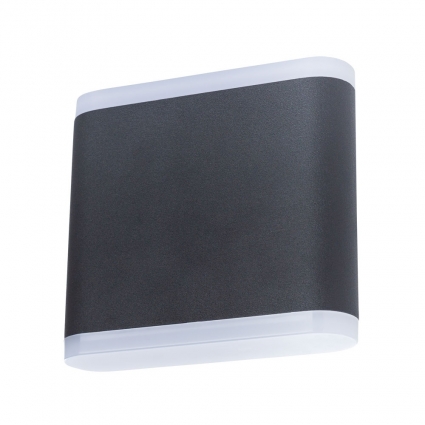 Уличный настенный светильник Arte Lamp Lingotto A8153AL-2BK цвет черный, мощность 6 Вт