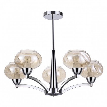 Потолочная люстра Lumion Gretta 4443/5C цвет хром, мощность 200 Вт