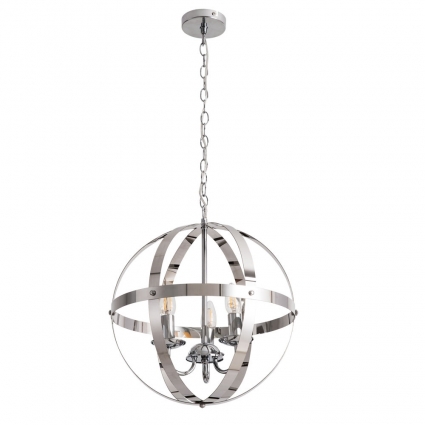 Подвесная люстра Arte Lamp Babbu A1087SP-3CC цвет хром, мощность 120 Вт