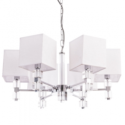 Подвесная люстра Arte Lamp North A5896LM-6CC цвет белый, мощность 360 Вт