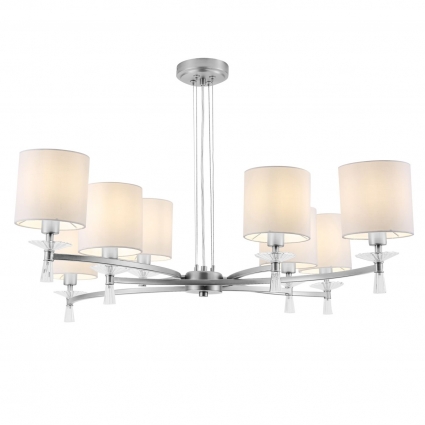 Подвесная люстра Maytoni Grazia MOD046PL-08CH цвет белый, мощность 320 Вт