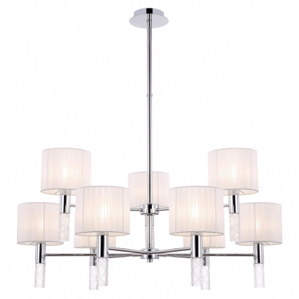 Подвесная люстра Maytoni Honour MOD045PL-09CH цвет белый, мощность 360 Вт