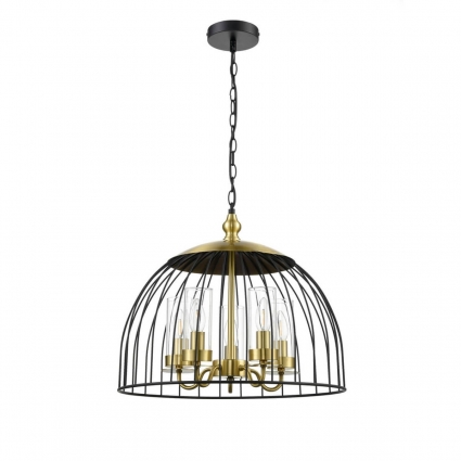 Подвесная люстра Vele Luce Florian VL5062P05 цвет черный, мощность 200 Вт