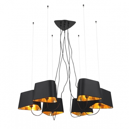 Подвесная люстра ST Luce Ambrela SL1110.403.06 цвет черный, мощность 240 Вт