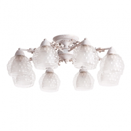 Потолочная люстра Arte Lamp Malina A7695PL-8WG цвет белый, мощность 480 Вт