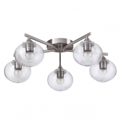 Потолочная люстра Lumion Cooper 4457/5C цвет матовый никель, мощность 300 Вт